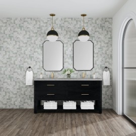 Lucian 72" Double (Vanity Only Pricing) in Carbon Oak